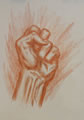 Michael Hensley Drawings, Human Hands 4